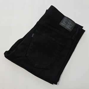 Women's Levi's 724 High Rise Straight Leg Crop Jeans - Black - 30 -